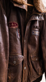 Giacca in pelle Gipsy con colletto removibile