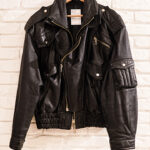 Giacca di pelle front line