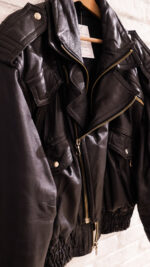 Giacca in pelle front line