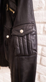 Giacca in pelle front line