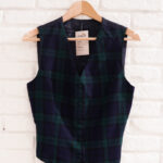 80s Handmade caro gilet