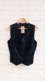 80s Handmade caro gilet