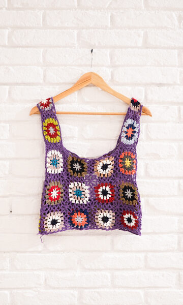 Hand knitted top